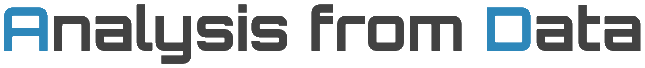 the Analysis from Data text logo